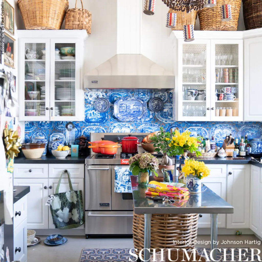 Plates &amp; Platters - Blue Wallpapers