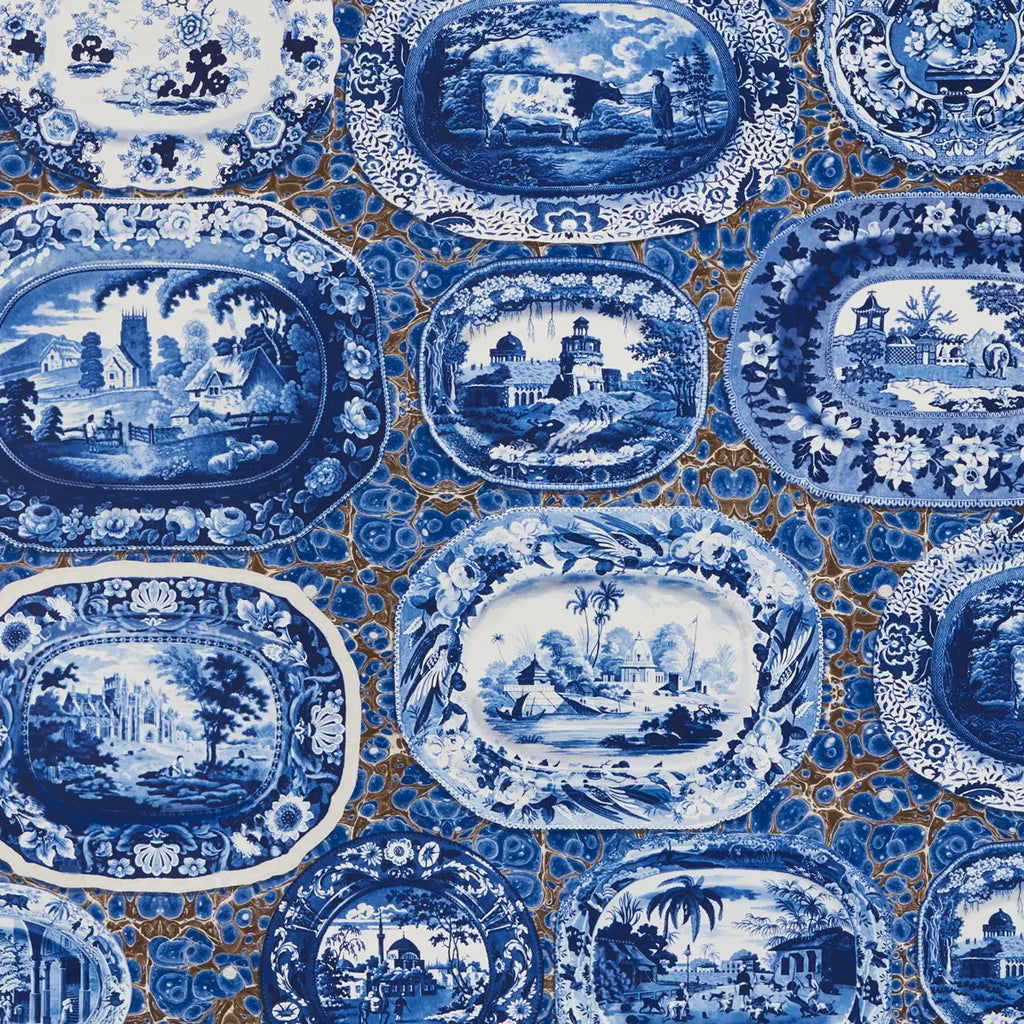 Plates &amp; Platters - Blue Wallpapers