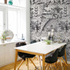 Modern Toile - Black Wallpapers