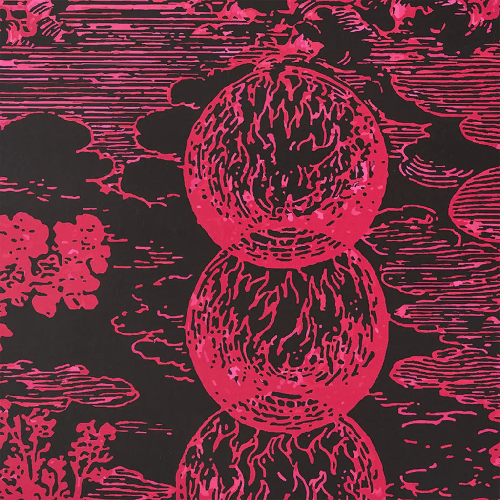 Modern Toile - Pink &amp; Black Wallpapers