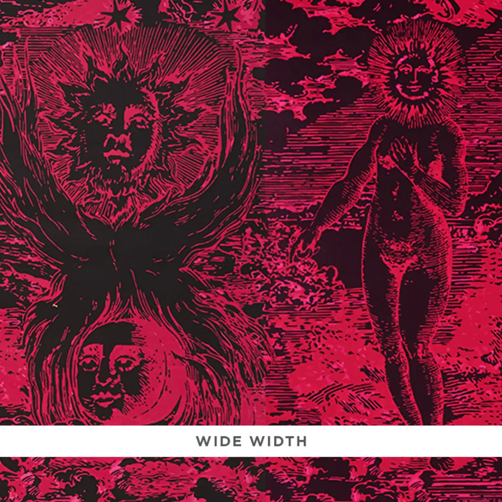 Modern Toile - Pink &amp; Black Wallpapers