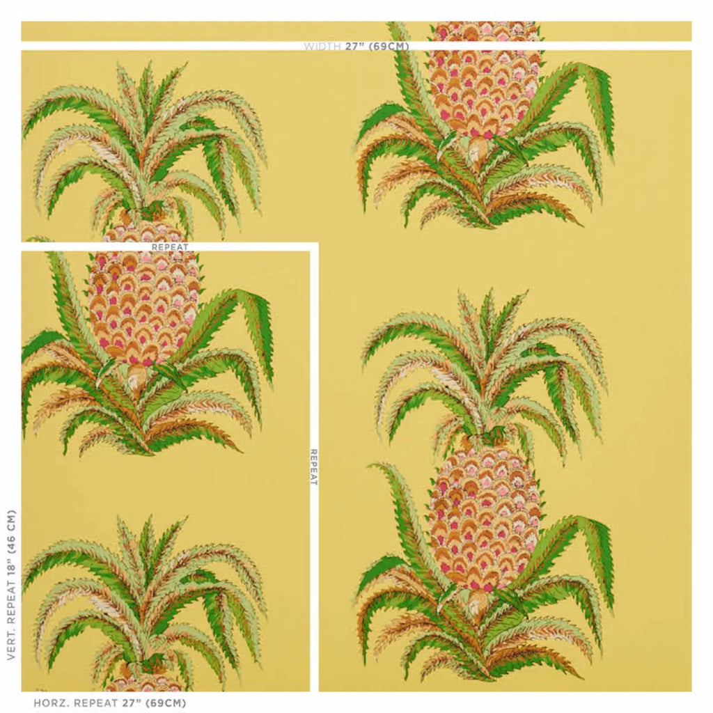 Pineapples - Yellow Wallpapers
