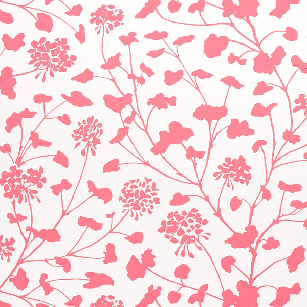 Pennick, Coral on Ivory Wallcoverings | Schumacher