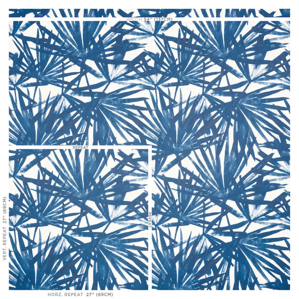 Sunlit Palm - Blue Wallpapers