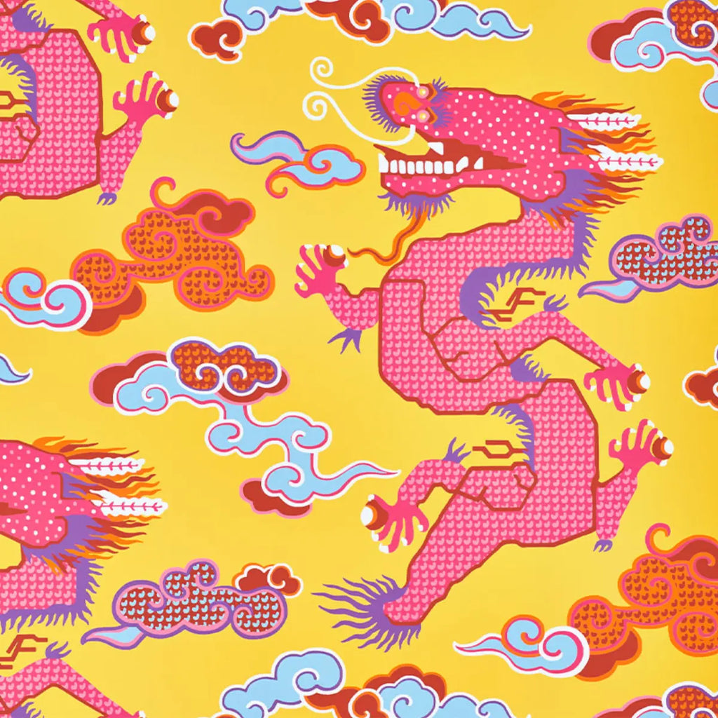 Magical Ming Dragon - Yellow Wallpapers