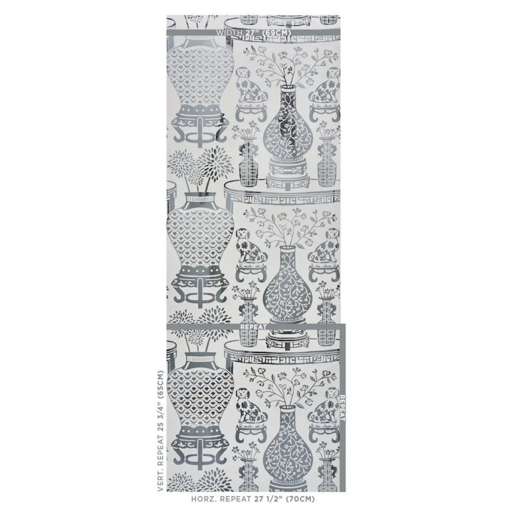 Hellene Mylar - Silver Wallpapers