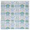 Elizia Ikat - Green &amp; Blue Wallpapers