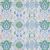 Elizia Ikat - Green &amp; Blue Wallpapers