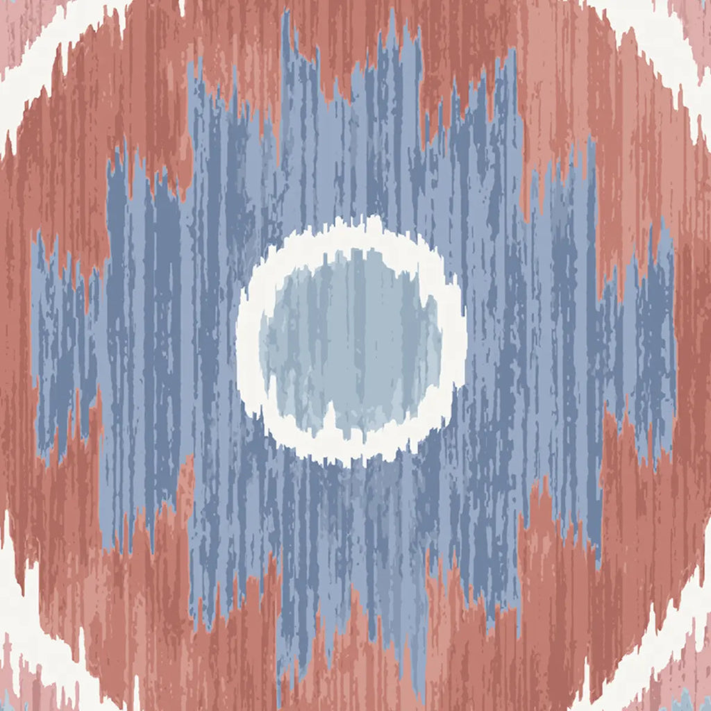 Elizia Ikat - Rose &amp; Indigo Wallpapers