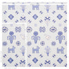 Chuska Warp Print - Blue Wallpapers