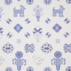 Chuska Warp Print - Blue Wallpapers