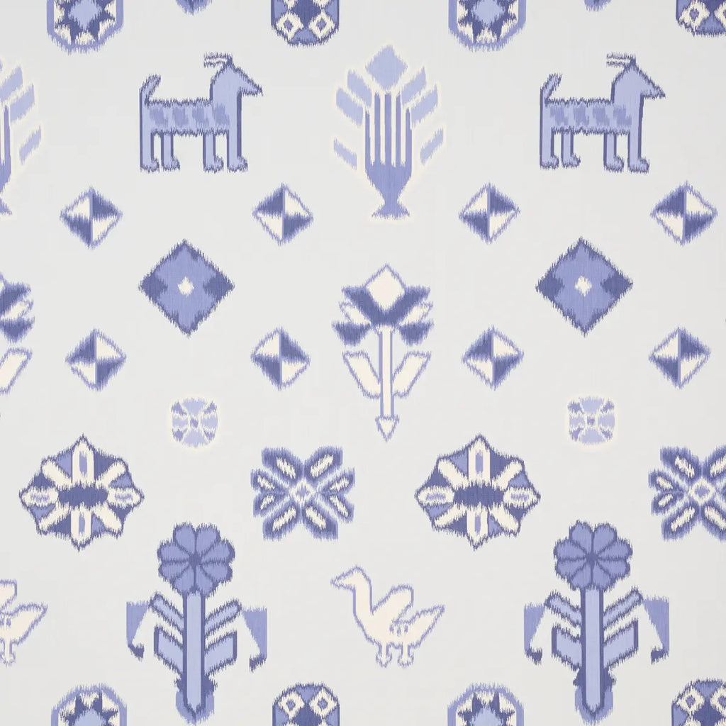 Chuska Warp Print - Blue Wallpapers