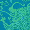 Ruan Dragon Damask - Peacock Wallpapers