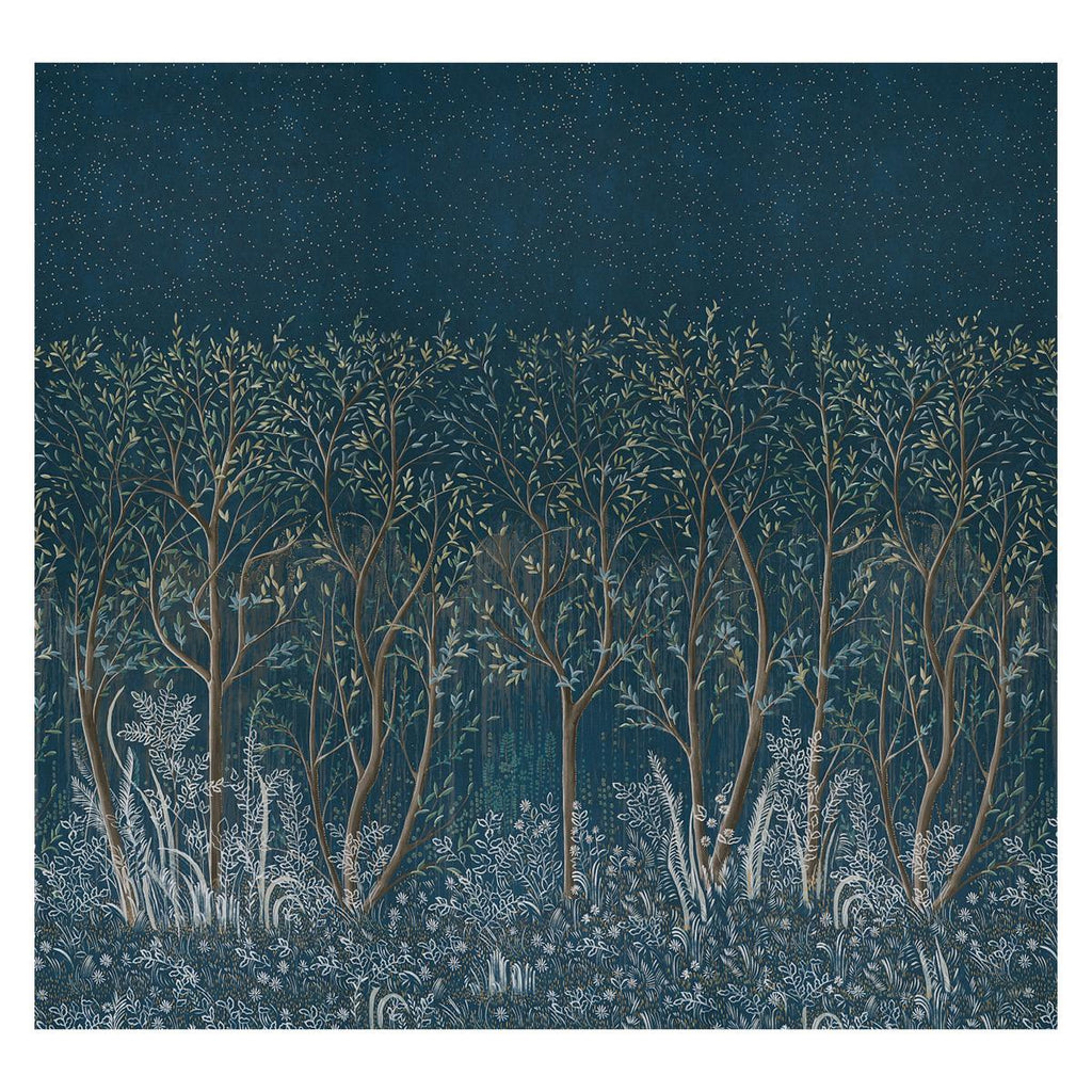 Brindille Golden Accented Panel Set, Peacock