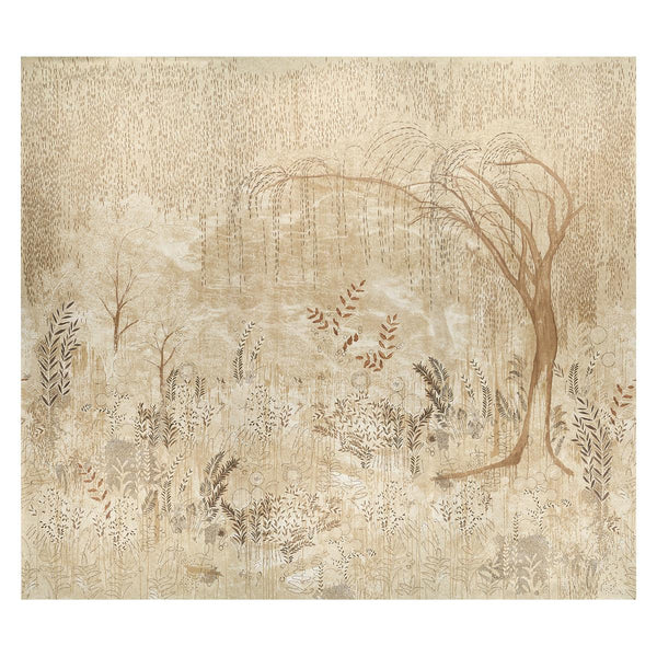 Bisou Panel Set, Gold Wallcoverings | Schumacher