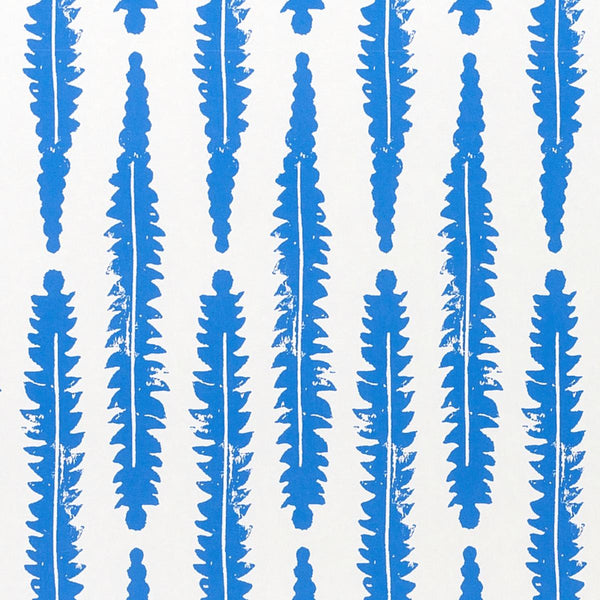 Fern, Blue Wallcoverings | Schumacher