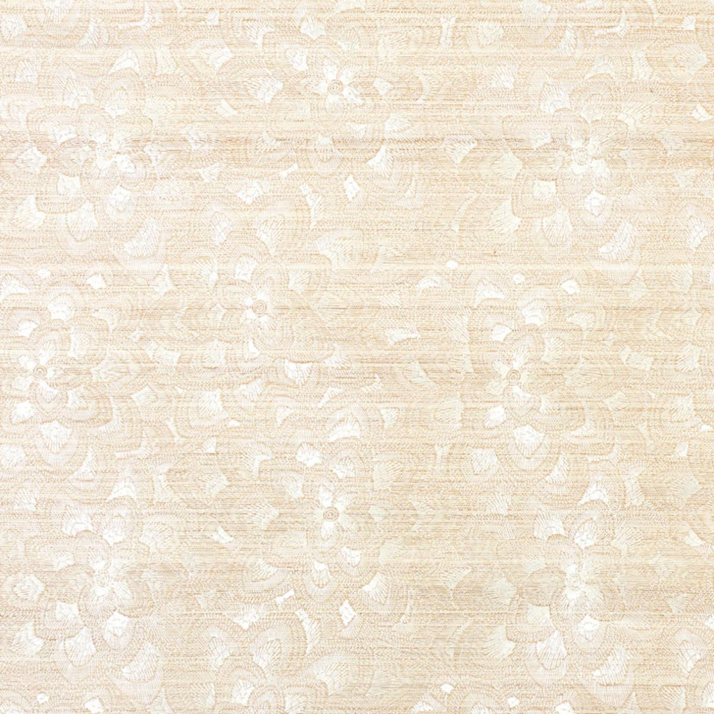 Lotus Embroidery Sisal, Ivory
