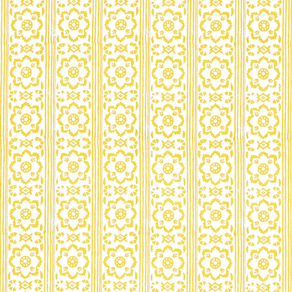 Sunda Hand Blocked Print, Yellow