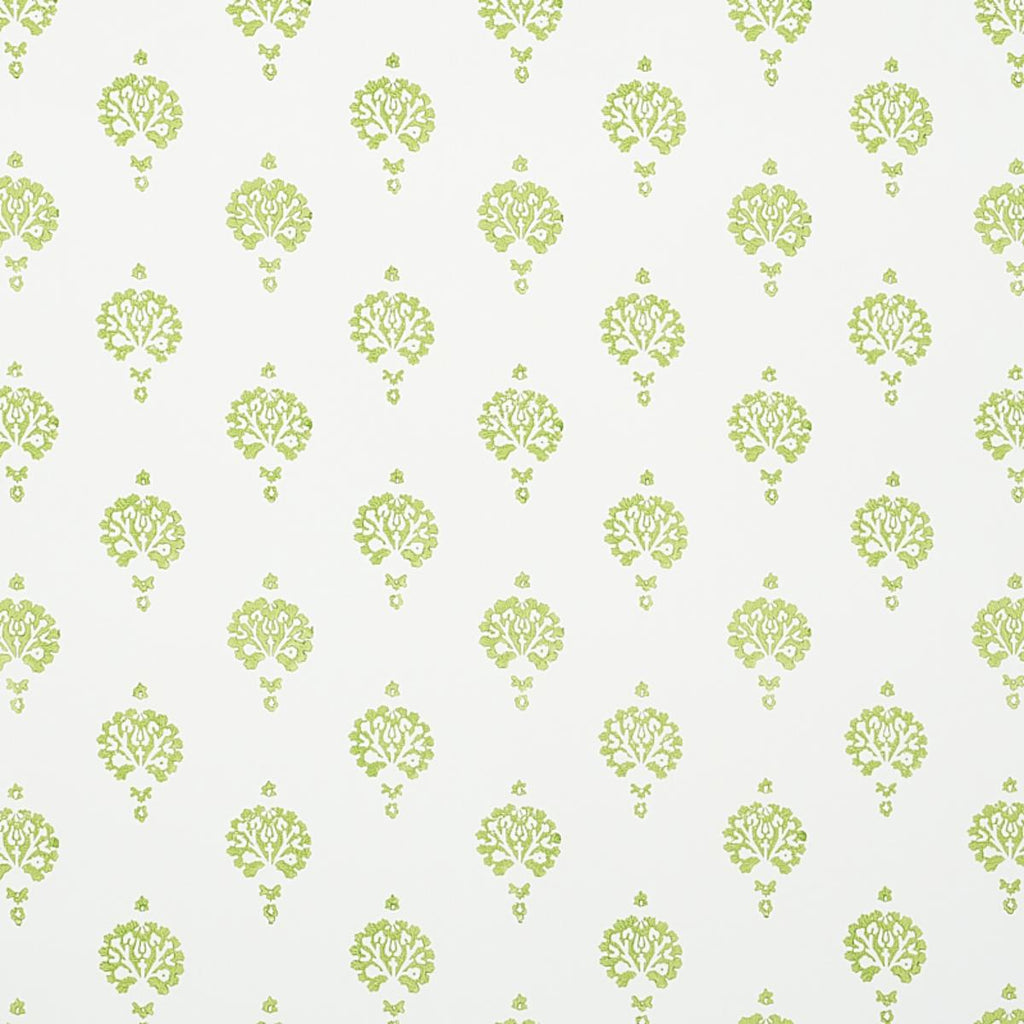 Dahlia Hand Blocked Print, White