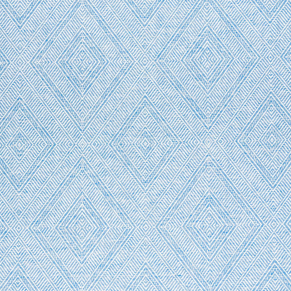 Tortola Paperweave, Blue Wallcoverings | Schumacher