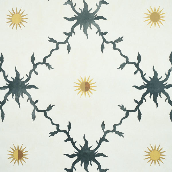 Palladio Trellis, Black Wallcoverings | Schumacher