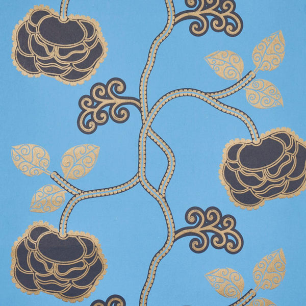 Queen Fruit, Lapis Wallcoverings | Schumacher
