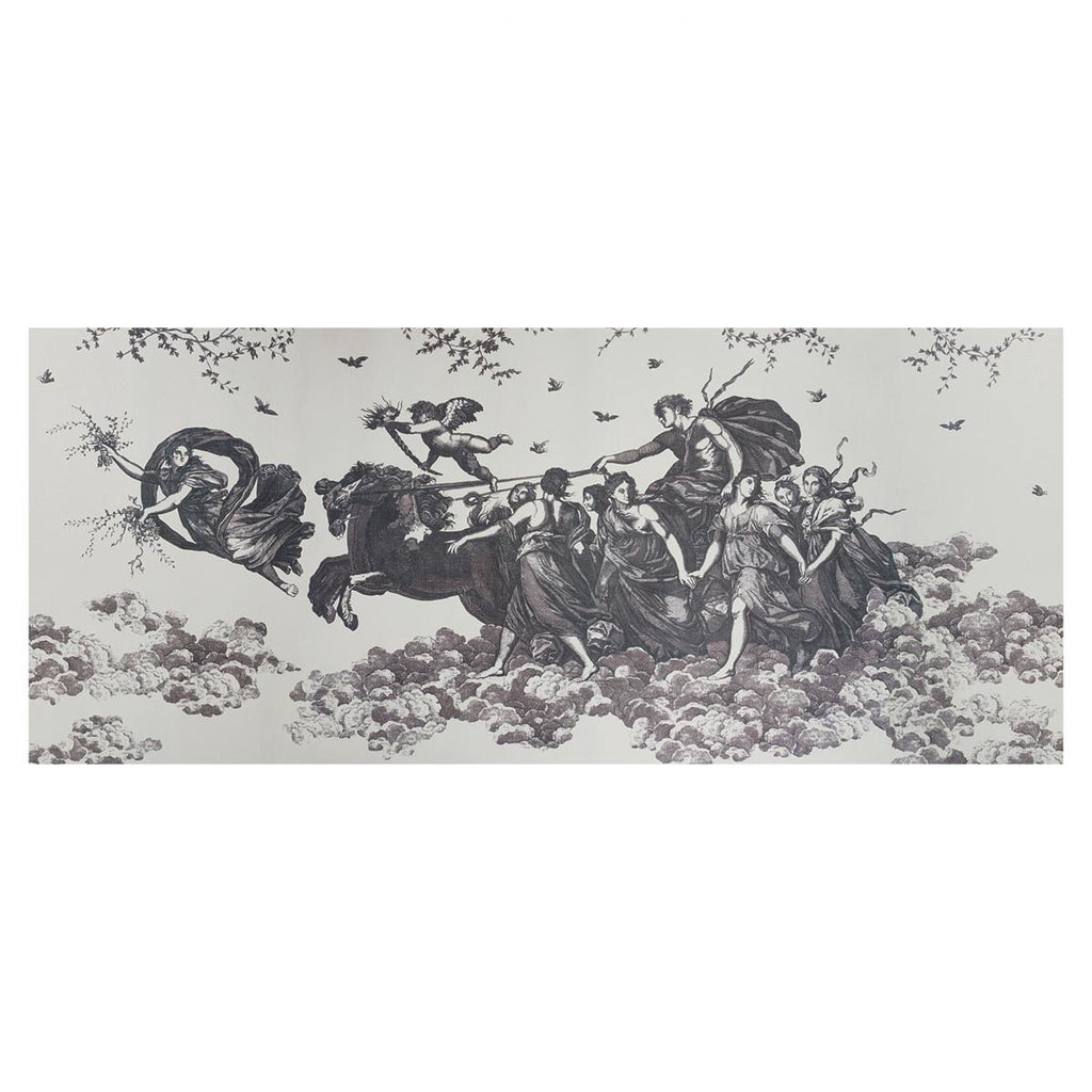 Chariot of Dawn Toile Panel Set, Black