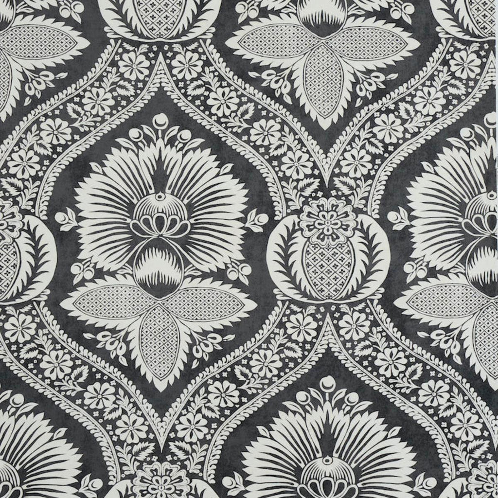 Villandry Damask Print, Black