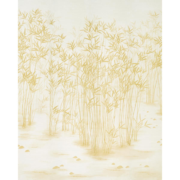 Kanji Sisal Panel Set, Ochre Wallcoverings | Schumacher