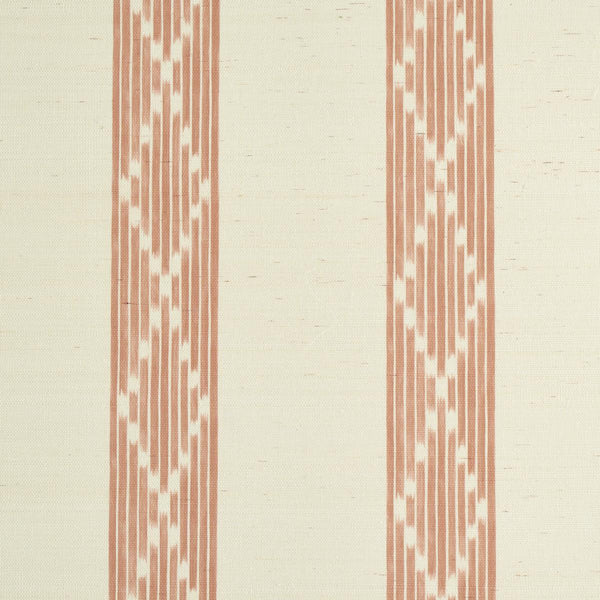 Sequoia Stripe Sisal, Russet Wallcoverings | Schumacher