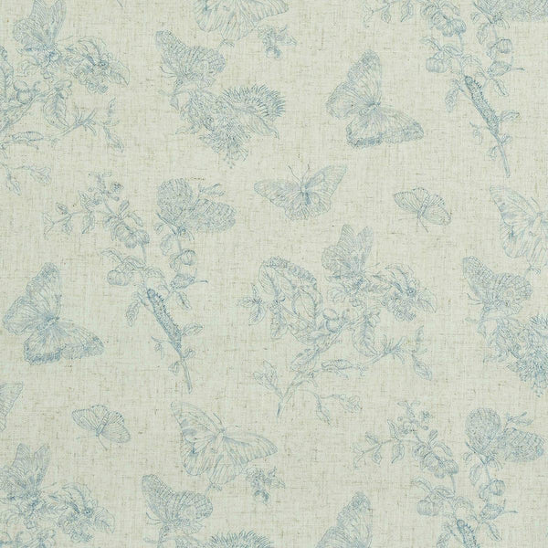 Baudin Butterfly Linen, Beige Wallcoverings | Schumacher