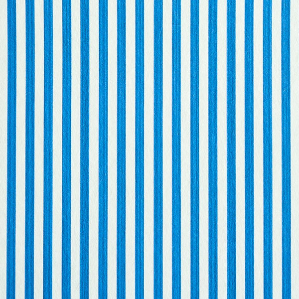 Edwin Stripe Narrow, Cobalt Wallcoverings | Schumacher