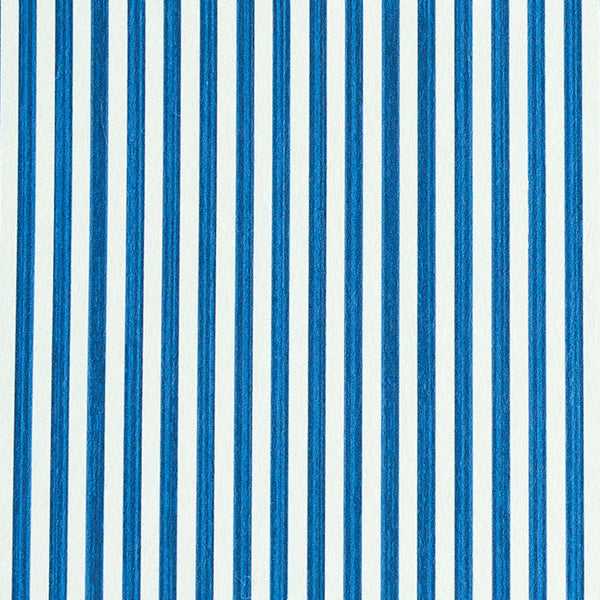Edwin Stripe Narrow, Navy Wallcoverings | Schumacher