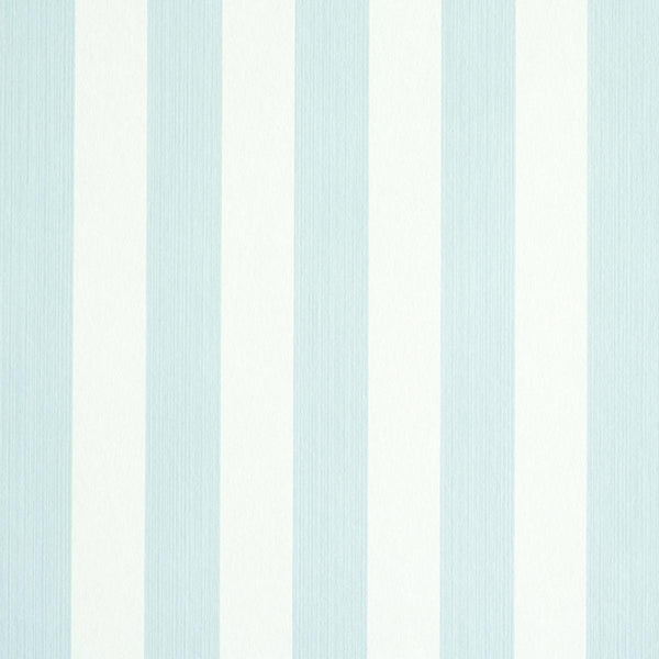 Edwin Stripe Medium, Sky Wallcoverings | Schumacher
