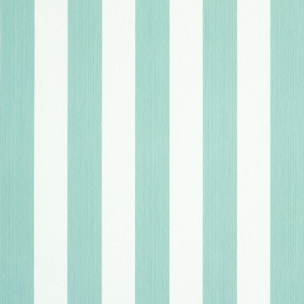 Edwin Stripe Medium, Seaglass Wallcoverings | Schumacher