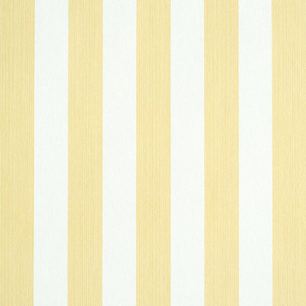 Edwin Stripe Medium, Buttercup Wallcoverings | Schumacher