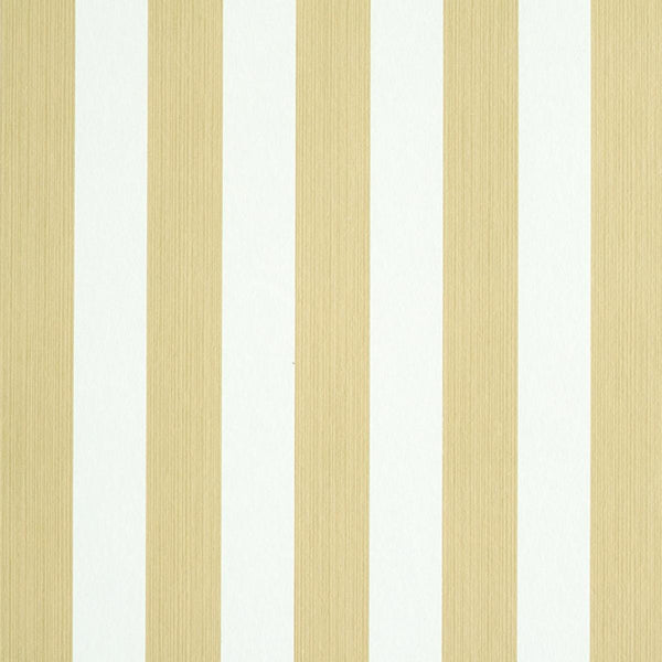 Edwin Stripe Medium, Sand Wallcoverings | Schumacher