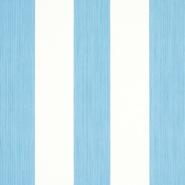 Edwin Stripe Wide, Ocean Wallcoverings | Schumacher