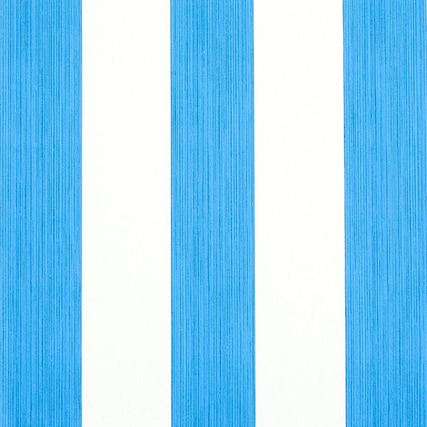 Edwin Stripe Wide, Cobalt Wallcoverings | Schumacher