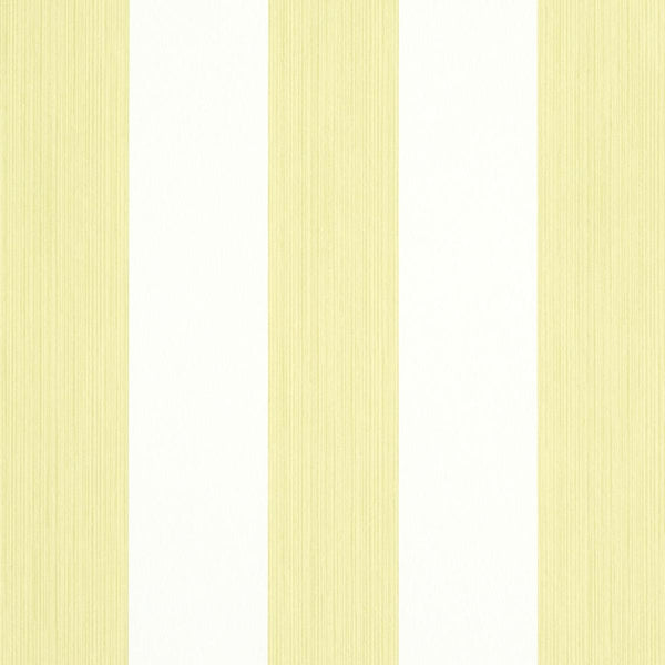 Edwin Stripe Wide, Citron Wallcoverings | Schumacher