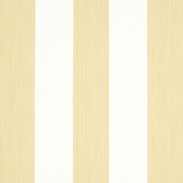 Edwin Stripe Wide, Sand Wallcoverings | Schumacher