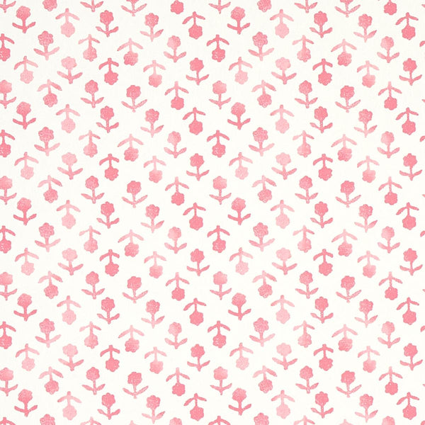 Beatriz, Pink Wallcoverings | Schumacher