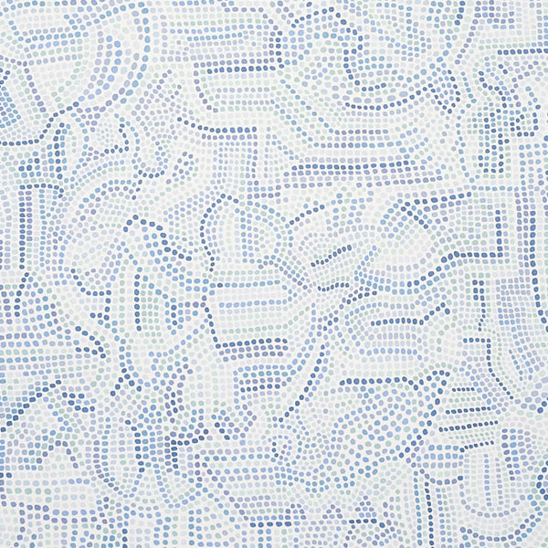 Galina, Blues Wallcoverings | Schumacher