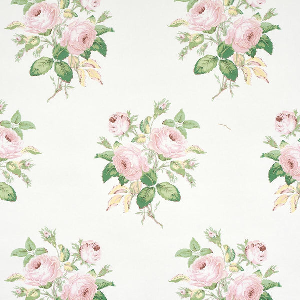 Loudon Rose, Blush Wallcoverings | Schumacher