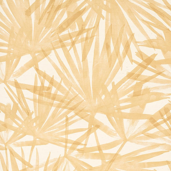 Sunlit Palm Sisal, Wheat Wallcoverings | Schumacher