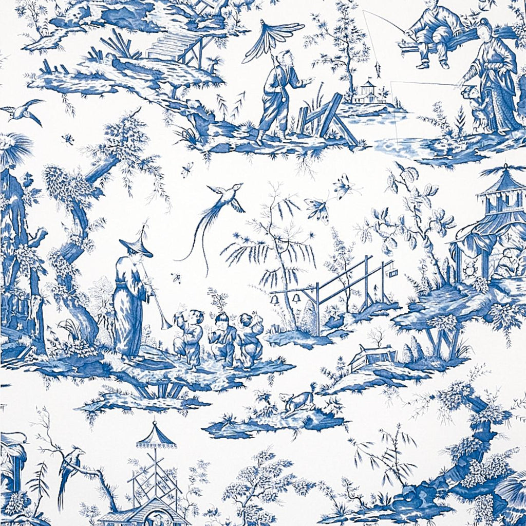 Shengyou Toile, Cobalt Blue