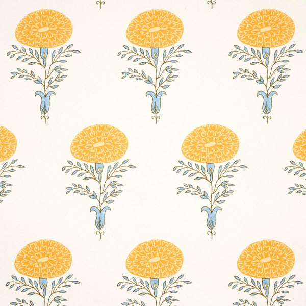 Marigold, Yellow Wallcoverings | Schumacher