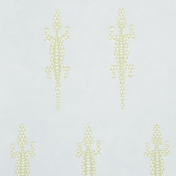 Baracoa, Pale Blue Wallcoverings | Schumacher