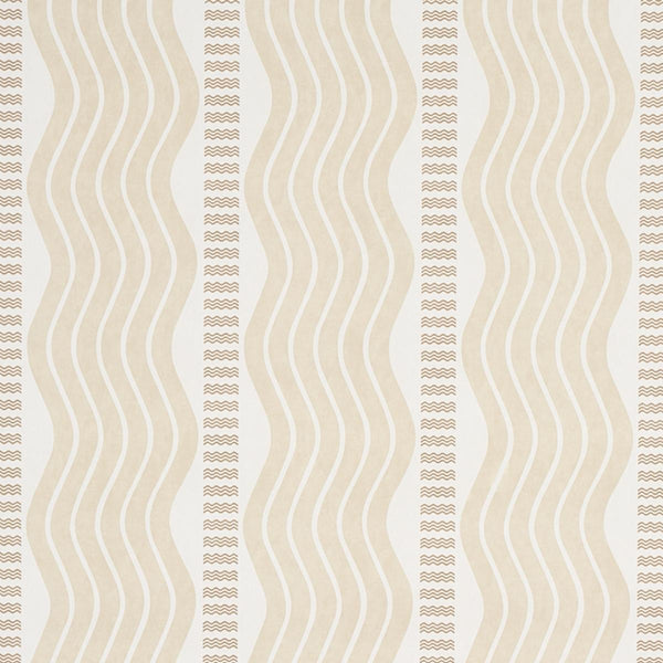 Sina Stripe, Sand Wallcoverings | Schumacher