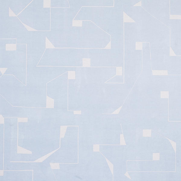 Circuit, Light Blue Wallcoverings | Schumacher